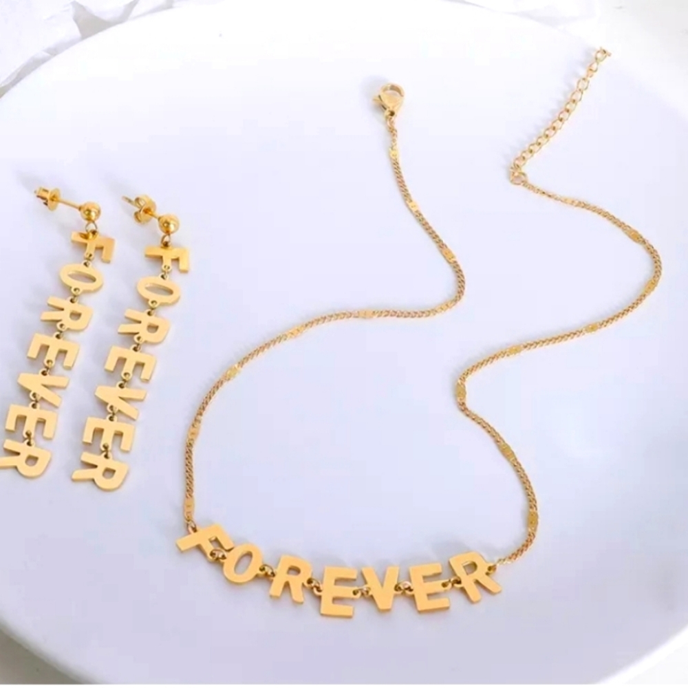 Forever set 18k plated